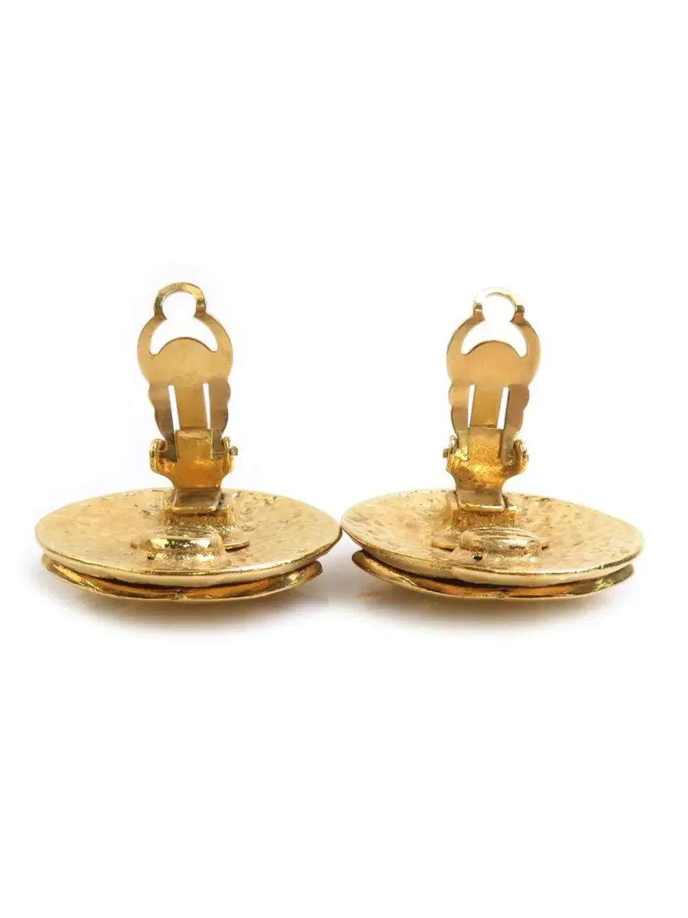 Auth Chanel Vintage Cc Logo Earrings #323730C33B